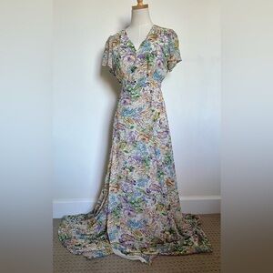 Lulu's Floral Maxi Dress